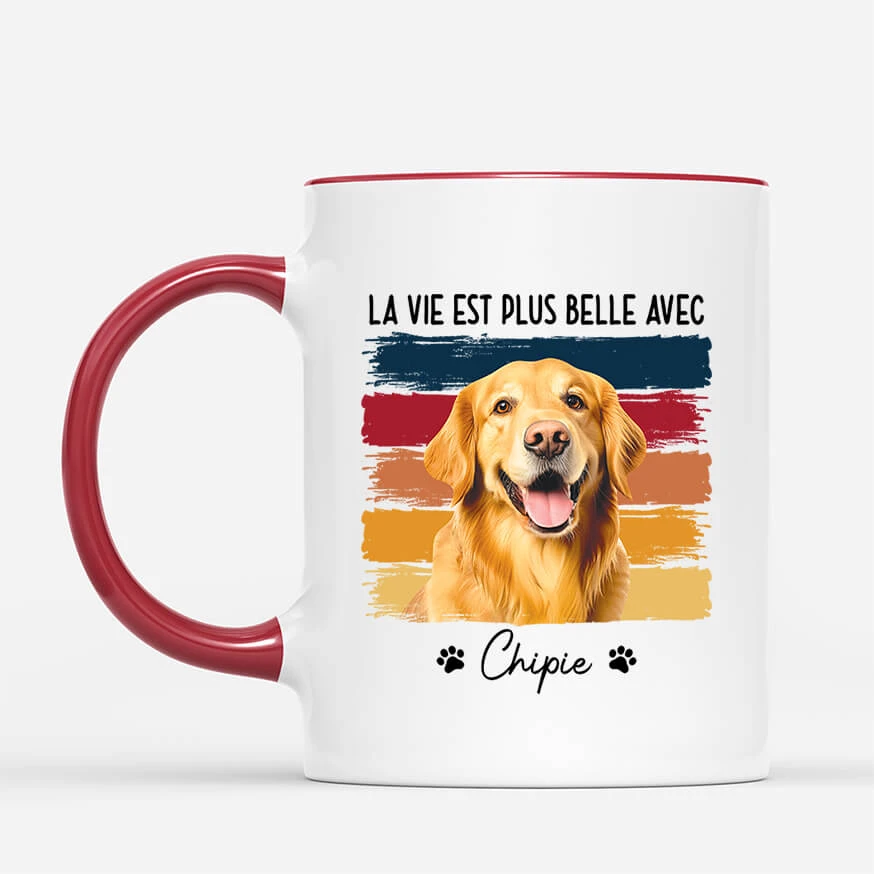 La Meilleure Vie Avec Le Chat Et Le Chien - Cadeau Personnalisé | Mug Pour Les Amoureux Des Animaux 2 La Meilleure Vie Avec Le Chat Et Le Chien - Cadeau Personnalisé | Mug Pour Les Amoureux Des Animaux – Image 2