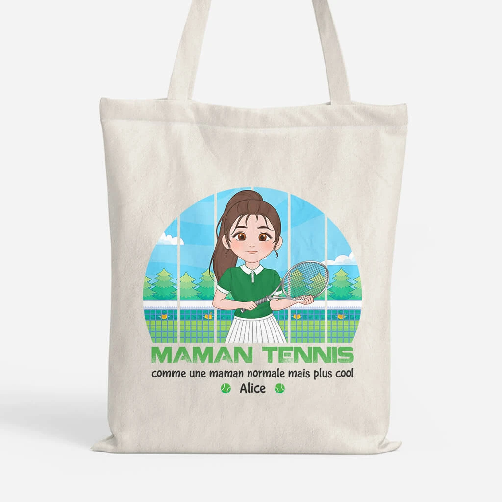 Maman Tennis - Cadeau Personnalisé | Tote Bag Pour Femme 1 Maman Tennis - Cadeau Personnalisé | Tote Bag Pour Femme