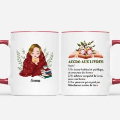 Accro Aux Livres - Cadeau Personnalisé | Mug Pour Anniversaire