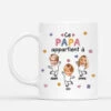 Ce Papa Appartient À Version Petite Fleur- Cadeau Personnalisé | Mug Pour Homme
