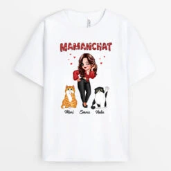 Maman Chat Stylée - Cadeau Personnalisé | T-shirt Pour Femme