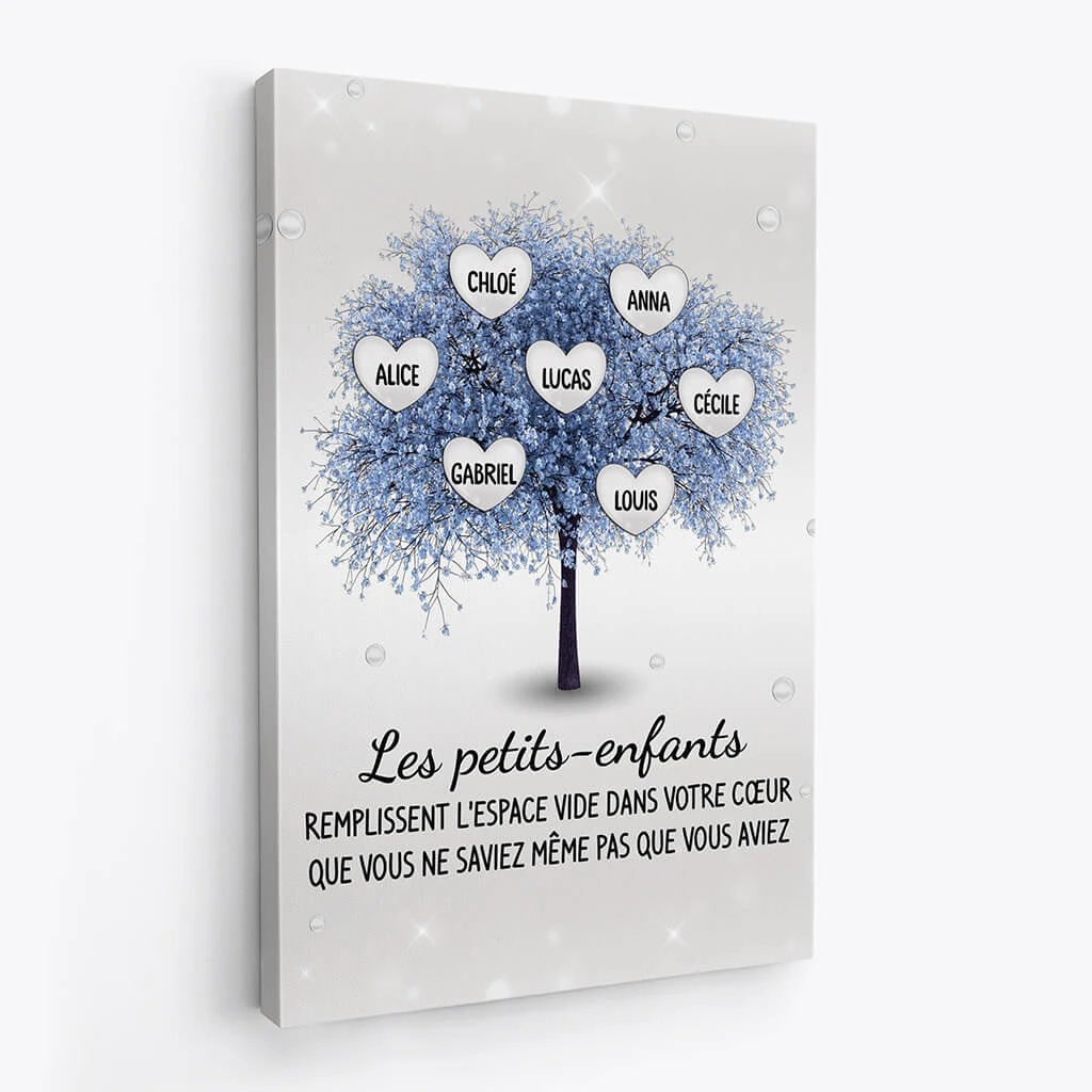 Toile Cherry Blossom Coeur - Cadeau Personnalisé | Toile Pour Famille 2 Toile Cherry Blossom Coeur - Cadeau Personnalisé | Toile Pour Famille – Image 2