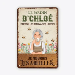 Je Nourris Les Abeilles - Cadeau Personnalisé | Plaque Pour Femme -Vivelamode Soldes Magasin 1994EFR2 plaque je nourris les abeilles personnalisee