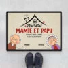 Pension De Mamie Et Papy - Cadeau Personnalisé | Paillasson Pour Famille -Vivelamode Soldes Magasin 2002DFR1 paillasson pension de mamie et papy personnalisee