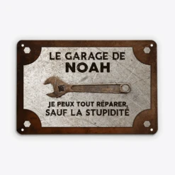 Le Garage De - Cadeau Personnalisé | Plaque De Porte Pour Maman -Vivelamode Soldes Magasin 2024EFR2 plaque le garage de personnalisee