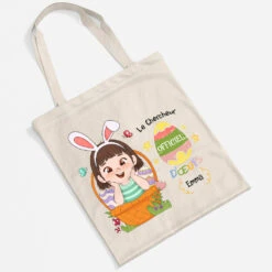 Le Chercheur Officiel D'œufs - Cadeau Personnalisé | Tote Bag Unisex -Vivelamode Soldes Magasin 2033BFR2 tote bag le chercheur officiel doeufs personnalise