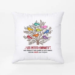 Les Petits-Enfants Oiseaux - Cadeau Personnalisé | Coussin Pour Famille