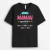 Cette Maman/Mamie Appartient À Version Florale - Cadeau Personnalisé | T-shirt Pour Femme -Vivelamode Soldes Magasin 2130AFR1 t shirt cette maman mamie appartient a version florale personnalise