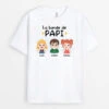 T-shirt La Bande À Papa/Papy Carreaux Personnalisé