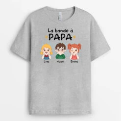 Vivelamode Soldes Magasin -Vivelamode Soldes Magasin 2190AFR2 t shirt la bande a papa papy carreaux personnalise
