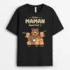 Cette Maman/Mamie Appartient À Version Ours - Cadeau Personnalisé | T-shirt Pour Femme