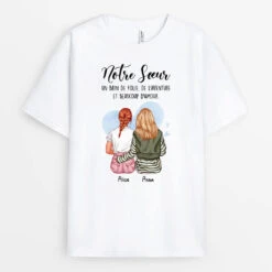 Notre Sœur Beaucoup D'Amour - Cadeau Personnalisé | T-shirt Pour Sœur
