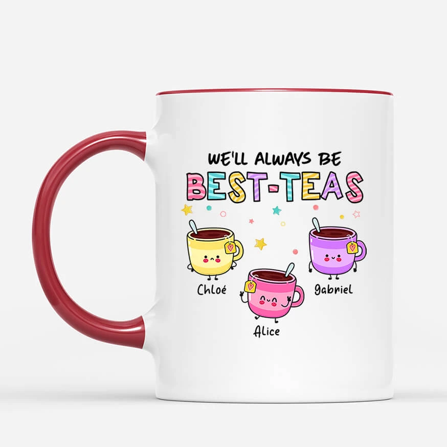 Tasse Les Meilleures Thé-Amies Personnalisée 2 Tasse Les Meilleures Thé-Amies Personnalisée – Image 2