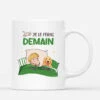 Je Le Ferai Demain Version Chien - Cadeau Personnalisé | Mug Pour Amoureux Des Animaux