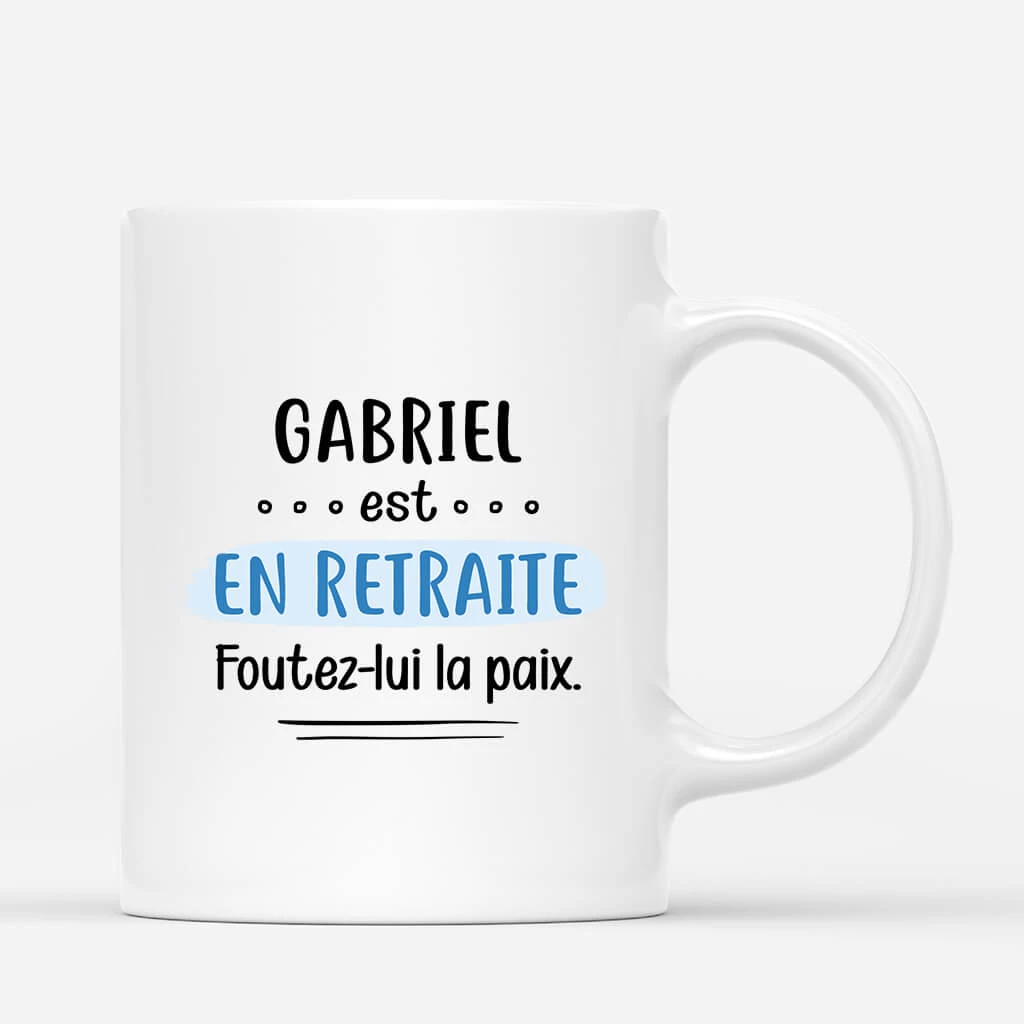 Foutez-lui La Paix Version Femme - Cadeau Personnalisé | Mug Pour Retraite 2 Foutez-lui La Paix Version Femme - Cadeau Personnalisé | Mug Pour Retraite – Image 2