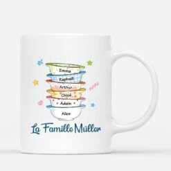 Famille Avec Bols D'Amour- Cadeau Personnalisé | Mug Pour Famille
