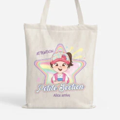 Attention La Maternelle Licorne - Cadeau Personnalisé | Tote Bag Pour Enfant