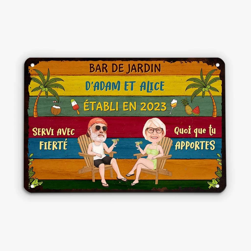 Notre Bar Et Grill Vintage - Cadeau Personnalisé | Plaque En Métal Pour Famille 2 Notre Bar Et Grill Vintage - Cadeau Personnalisé | Plaque En Métal Pour Famille – Image 2
