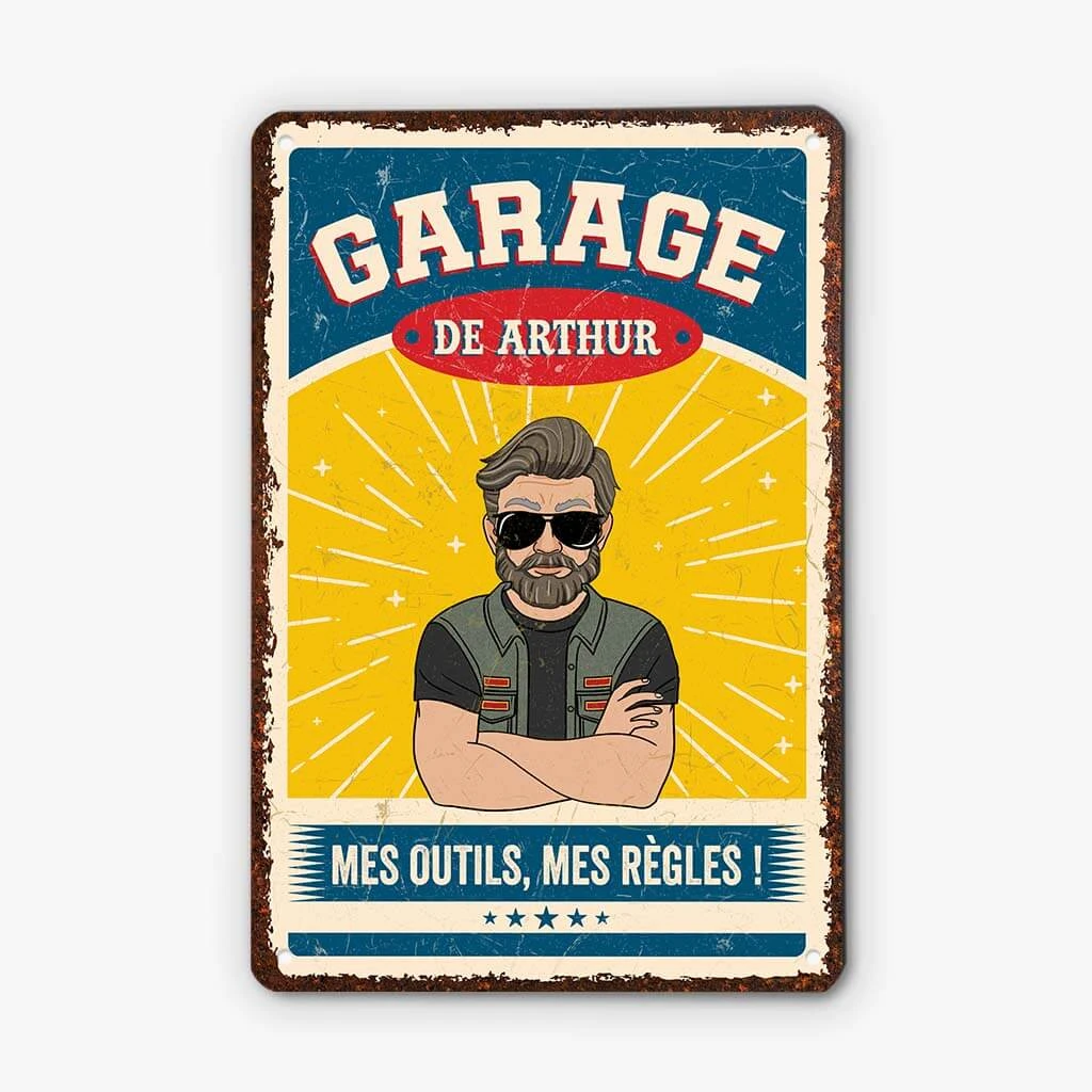 Ici, L'Impossible Devient Possible - Cadeau Personnalisé | Plaque En Métal Pour Homme 2 Ici, L'Impossible Devient Possible - Cadeau Personnalisé | Plaque En Métal Pour Homme – Image 2