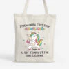 Il Est Temps D'Être Une Licorne - Cadeau Personnalisé | Tote Bag Pour Enfant -Vivelamode Soldes Magasin 2637BFR1 tote bag il est temps detre une licorne personnalise