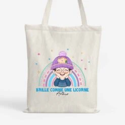 Brille Comme Une Licorne - Cadeau Personnalisé | Tote Bag Pour Enfant