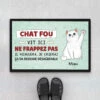 Des Chats Fous Vivent Ici - Cadeau Personnalisé | Paillasson Pour Amoureux Des Animaux 4 Des Chats Fous Vivent Ici - Cadeau Personnalisé | Paillasson Pour Amoureux Des Animaux -Vivelamode Soldes Magasin 2642DFR1 des chats fous vivent ici paillasson chat personnalise