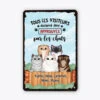 Tous Les Visiteurs Doivent Être Approuvés Par Les Chats - Cadeau Personnalisé | Plaque En Métal Pour Amoureux Des Animaux -Vivelamode Soldes Magasin 2644EFR1 tous les visiteurs doivent etre approuves par les chats plaque maison personnalisee avec chats
