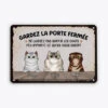 Ne Laissez Pas Sortir Les Chats - Cadeau Personnalisé | Plaque En Métal Pour Amoureux Des Animaux 4 Ne Laissez Pas Sortir Les Chats - Cadeau Personnalisé | Plaque En Métal Pour Amoureux Des Animaux -Vivelamode Soldes Magasin 2645EFR1 ne laissez pas sortir les chats plaque humoristique chat