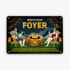 Le Foyer De - Cadeau Personnalisé | Plaque En Métal Pour Couple