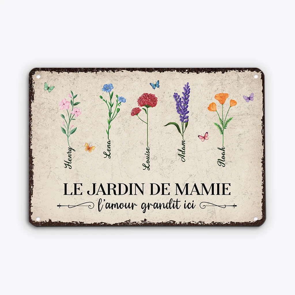 L'Amour Pousse Ici - Cadeau Personnalisé | Plaque Pour Jardin 1 L'Amour Pousse Ici - Cadeau Personnalisé | Plaque Pour Jardin