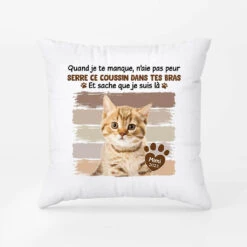 Vivelamode Soldes Magasin -Vivelamode Soldes Magasin 2820PFR2 quand je te manque version chien coussin chien personnalisable