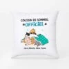 Coussin De Sommeil Officiel Version Chats Paresseux - Cadeau Personnalisé | Coussin Pour Amoureux Des Animaux -Vivelamode Soldes Magasin 2831PFR1 coussin de sommeil officiel version chats paresseux coussin avec chat personnalise