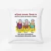 Nous Serons Amies Jusqu'à Ce Qu'On Soit Vieilles Et Séniles - Cadeau Personnalisé | Coussin Pour Meilleure Amie