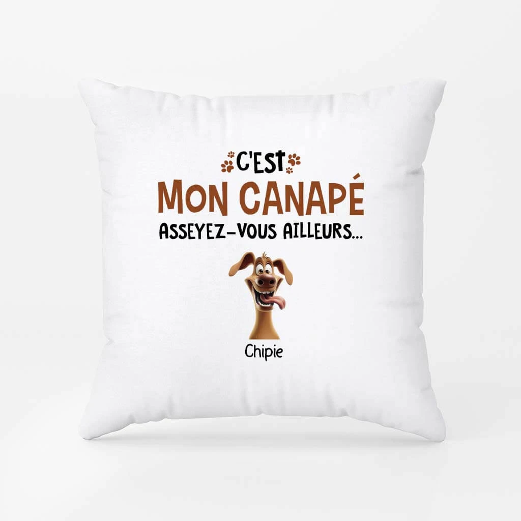 C'est Notre Canapé. Asseyez-Vous Ailleurs Version Chiens Rigolos - Cadeau Personnalisé | Coussin Pour Amoureux Des Animaux 2 C'est Notre Canapé. Asseyez-Vous Ailleurs Version Chiens Rigolos - Cadeau Personnalisé | Coussin Pour Amoureux Des Animaux – Image 2