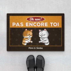 Oh Non Pas Encore Toi Version Chiens - Cadeau Personnalisé | Paillasson Pour Amoureux Des Animaux