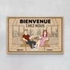 Bienvenue Chez Nous - Cadeau Personnalisé | Paillasson Pour Couple -Vivelamode Soldes Magasin 2909DFR1 bienvenue chez nous paillasson personnalise pour couple