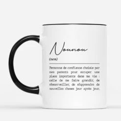 Définition De Nounou - Cadeau Personnalisé | Mug Pour Nounou -Vivelamode Soldes Magasin 2926MFR3 definition de nounou mug pour nounou personnalise