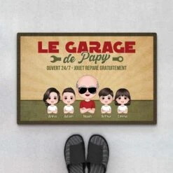 Le Garage De Papy - Paillasson Personnalisé
