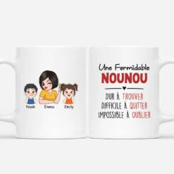 Une Merveilleuse Nounou - Cadeau Personnalisé | Mug Pour Nounou