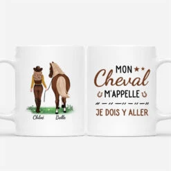 Mon Cheval M'appelle - Mug Personnalisé Femme