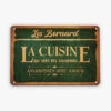 La Cuisine Qui Sert Des Souvenirs - Cadeau Personnalisé | Plaque En Métal Vintage