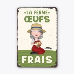 Œufs Frais De La Ferme - Cadeau Personnalisé | Plaque Pour Maman
