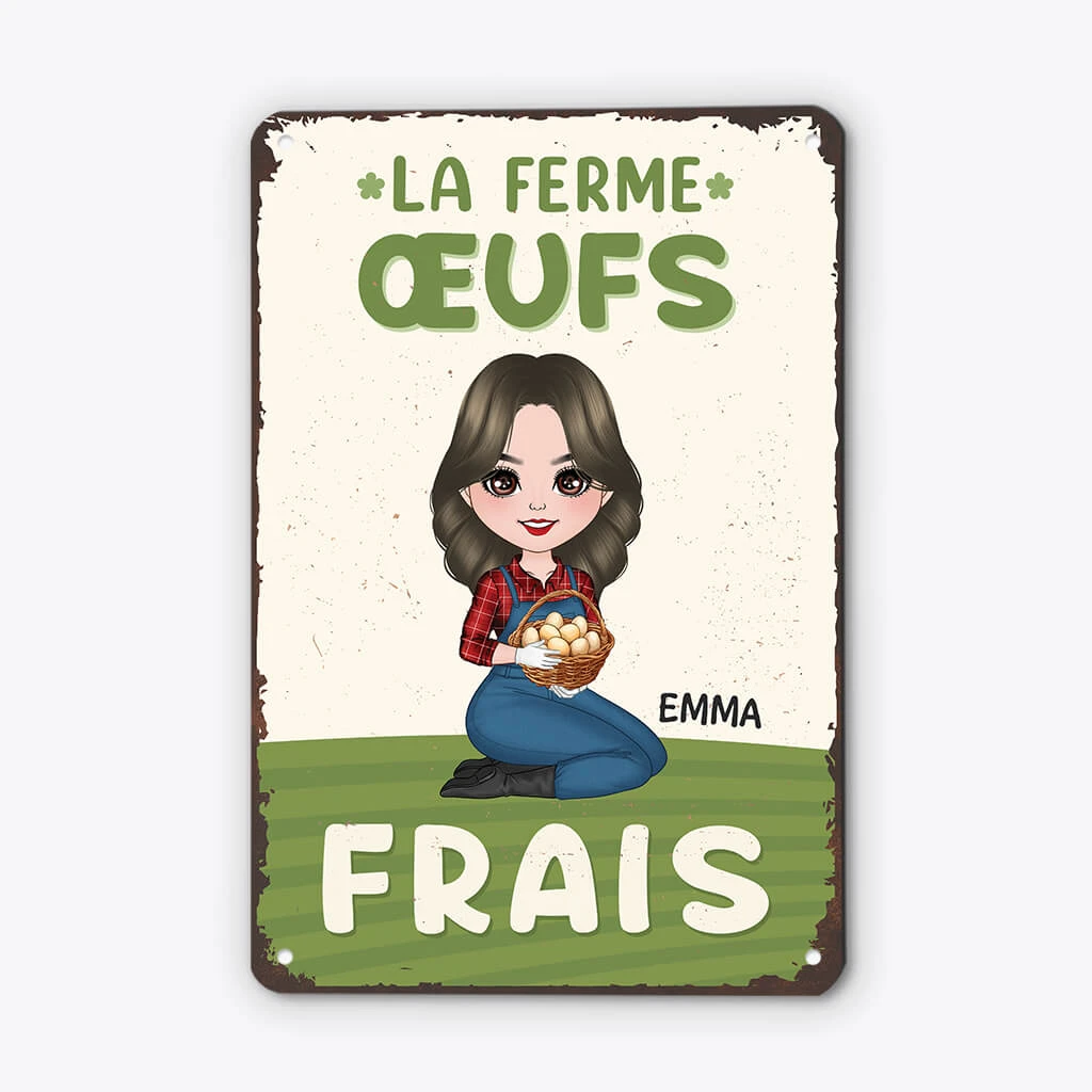 Œufs Frais De La Ferme - Cadeau Personnalisé | Plaque Pour Maman 2 Œufs Frais De La Ferme - Cadeau Personnalisé | Plaque Pour Maman – Image 2