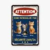Zone Patrouillée Par Des Chats 3D - Cadeau Personnalisé | Plaque Pour Amoureux Des Animaux 4 Zone Patrouillée Par Des Chats 3D - Cadeau Personnalisé | Plaque Pour Amoureux Des Animaux -Vivelamode Soldes Magasin 3005EFR1 effet dimpression 3d plaque de porte personnalisee chat zone patrouillee par des chats 3005e6t3d
