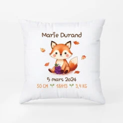 Enfant Renard Version Automne - Coussin Personnalisé Enfant