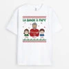 La Bande À Papy Cool Motifs De Noël - Cadeau Personnalisé | T-Shirt Pour Papy