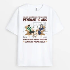Comme Au Premier Jour - Cadeau Personnalisé | T-shirt Pour Couple