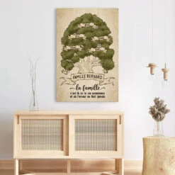 L'Arbre De L'Amour - Cadeau Personnalisé | Toile Pour Famille -Vivelamode Soldes Magasin 3117CFR3 larbre de lamour toile personnalisee famille