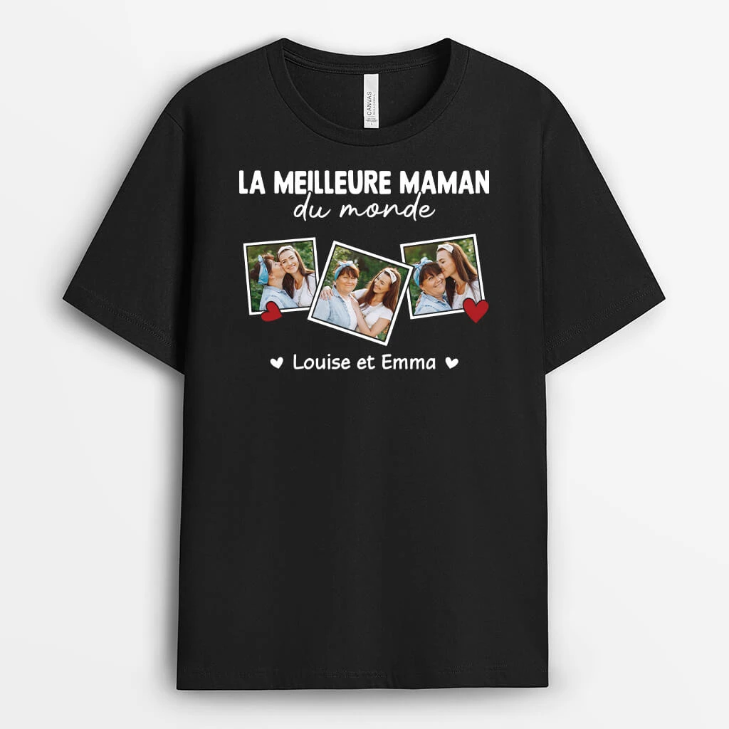 Le Meilleure Maman Du Monde Avec Photos - Cadeau Personnalisé | T-Shirt Pour Maman 1 Le Meilleure Maman Du Monde Avec Photos - Cadeau Personnalisé | T-Shirt Pour Maman