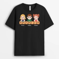 Papy Version Les Petits-Enfants Avec Puzzle De Mots - Cadeau Personnalisé | T-shirt Pour Papy -Vivelamode Soldes Magasin 3204AFR2 papy version les petits enfants avec puzzle de mots tee shirt pour papy personnalise